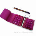 Ladies Elastic Waist Belt, Stressed Buckle Design Made of Crystal, Customized Designs are Accepted